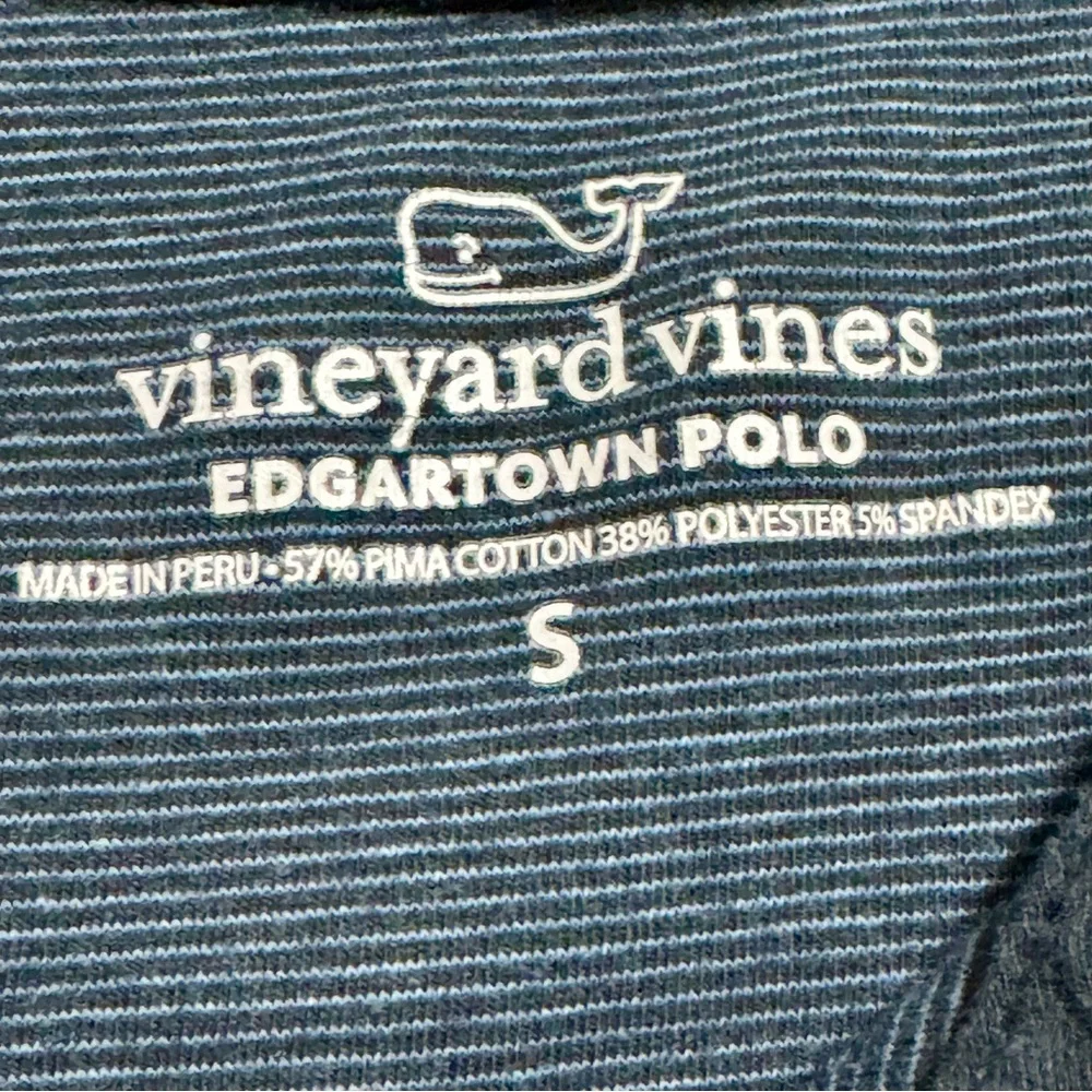 Vineyard Vines Seawall Edgartown Performance Golf Polo Cotton Navy Size Small - Picture 5 of 13
